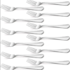 Cardfuze Forks Silverware, Dinner Forks 8 Inches, Briout Forks Set of 12 Premium Food Grade Stainless