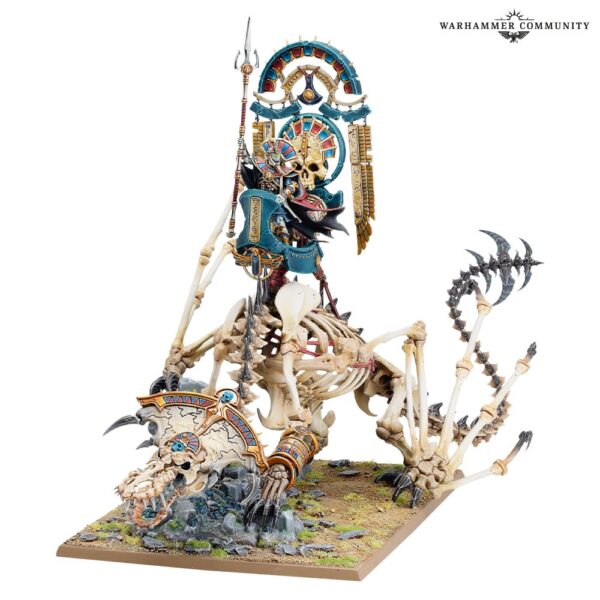 Warhammer The Old World: Tomb King on Necrolith Bone Dragon